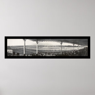 Pôster Foto 1908 do autódromo de Santa Anita