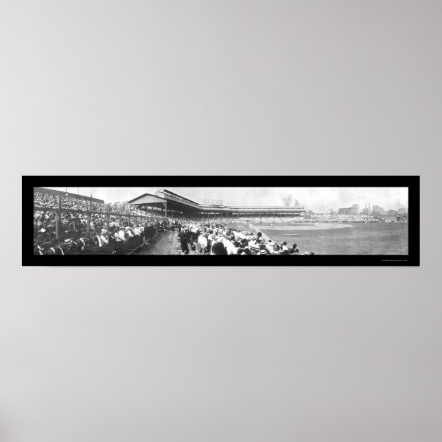 Poster Foto 1908 do Baseball Chicago Pitt (Frente)