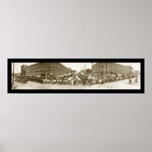 Pôster Foto 1908 dos comerciantes de Omaha