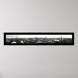 Poster Foto 1909 da skyline de Houston Texas