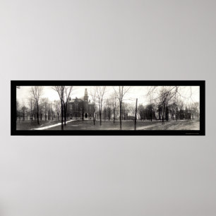 Poster Foto 1909 da universidade de Greencastle Depauw