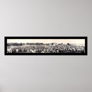 Pôster Foto 1909 do panorama do automóvel