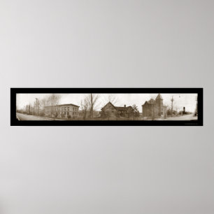 Poster Foto 1910 da faculdade de Houghton MI