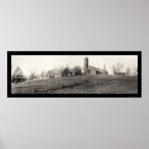 Poster Foto 1910 de Medford da faculdade dos topetes