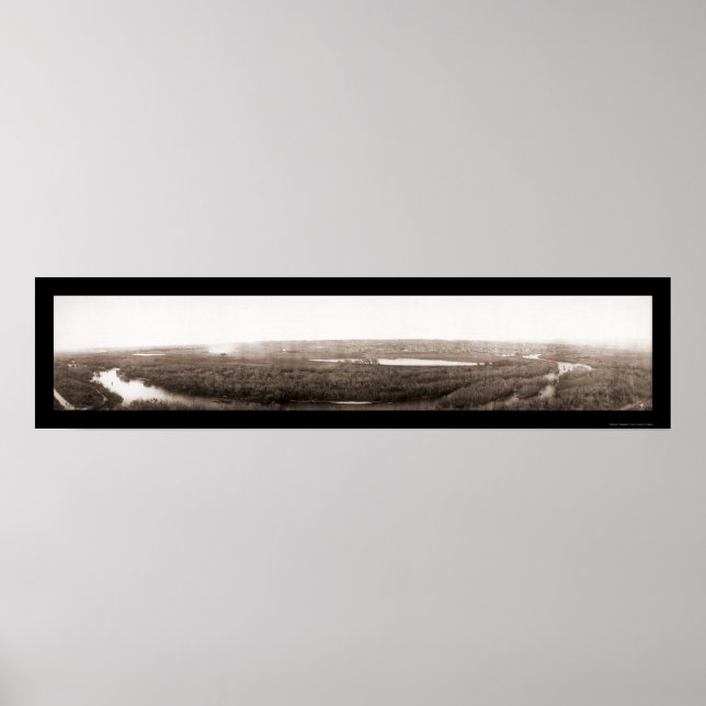 Poster Foto 1910 do rio Kern (Frente)