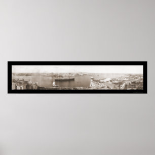 Pôster Foto 1911 da partida de Havana, Cuba