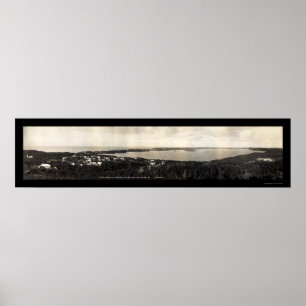 Poster Foto 1911 de Bermuda da vila de Flatts