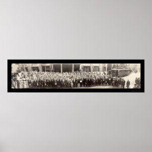 Poster Foto 1911 de Rochester NY da operação bancária