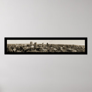 Poster Foto 1912 da skyline de Dallas TX
