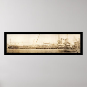 Poster Foto 1912 do grupo de USS Utá