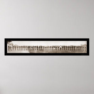 Pôster Foto 1913 da equipa de futebol de Purdue