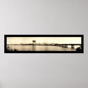 Pôster Foto 1913 da ponte de Terre Haute