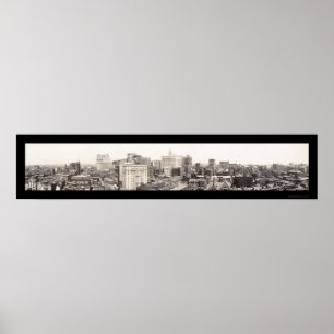 Pôster Foto 1913 da skyline de Philadelphfia