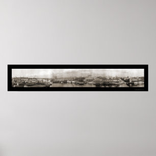 Poster Foto 1913 do beira-rio de Tampa FL