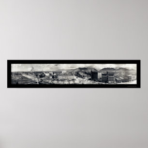 Poster Foto 1914 de Utá da skyline de Ogden