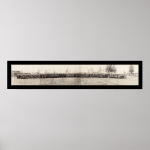 Pôster Foto 1918 de Greenleaf do acampamento do exército