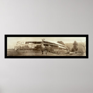 Pôster Foto 1925 do desastre de Shenandoah do Dirigible