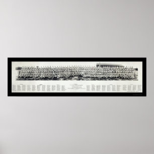 Pôster Foto 1946 do oficial de exército WWII