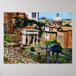 Pôster Foto 2009 de Roma do panorama do fórum