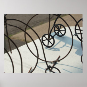 Poster Foto abstrata das bicicletas