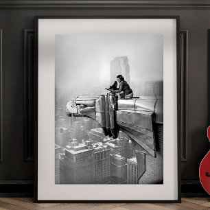 POSTER FOTO ANTIGA DE 1935 MARGARET BOURKE CIDADE DE NOVA