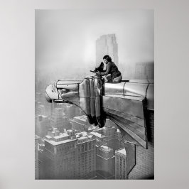 POSTER FOTO ANTIGA DE 1935 MARGARET BOURKE CIDADE DE NOVA