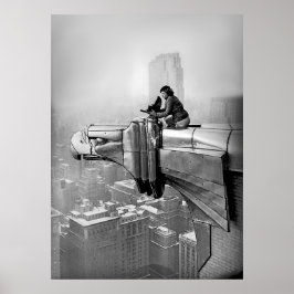POSTER FOTO ANTIGA DE 1935 MARGARET BOURKE CIDADE DE NOVA