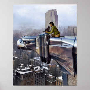 Poster foto antiga de 1935 Margaret Bourke Nova York