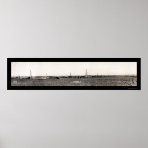 Pôster Foto APROVADA 1917 do campo petrolífero do Hoy de