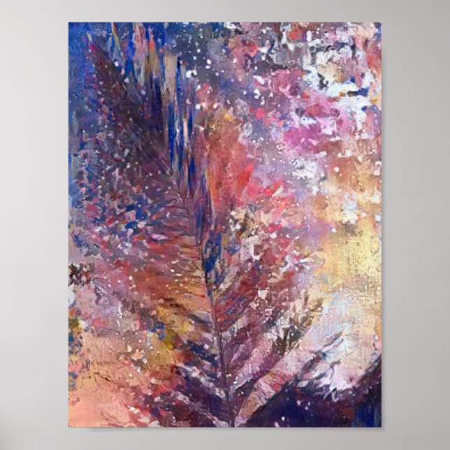 Poster foto, bela folha na natureza, este outono (Frente)