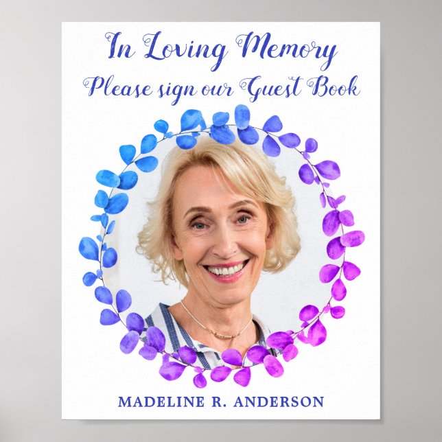 Poster Foto Botânica Moderna Memorial do Guestbook Funera (Frente)