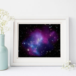 Poster Foto Celestial da Galáxia Roxa