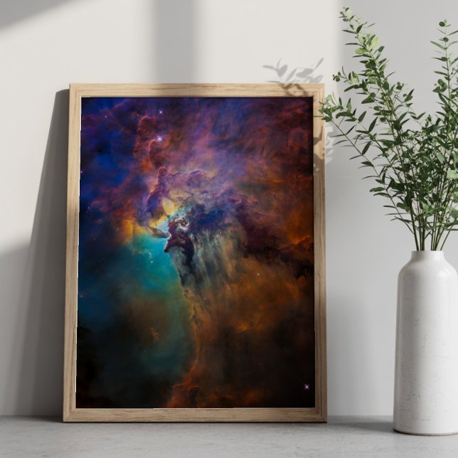 Poster Foto Celestial Lagoa Nebulosa 8x10 (Celestial Photo Lagoon Nebula 8x10 Poster)