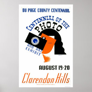 Pôster Foto centenária da arte WPA 1939