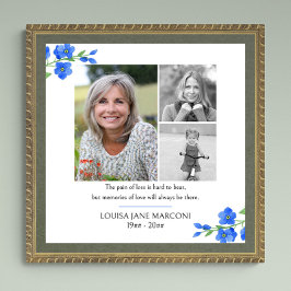 Poster Foto Collage Esquece-Me Não É Funeral Memorial