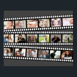 Poster Foto Collage Film Strip Personalizada DIY Personal<br><div class="desc">Foto Collage Film Strip Personalizada DIY poster personalizada/arte na parede de Ricaso ...  ideal para manter as ideias de presentes .. adicione suas próprias fotos e texto</div>
