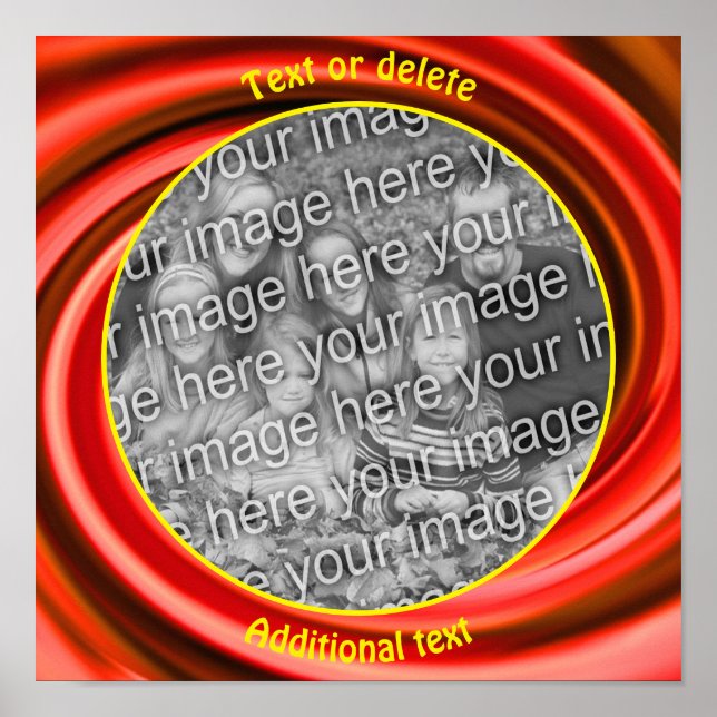 Poster Foto Crie a sua própria imagem (Frente)