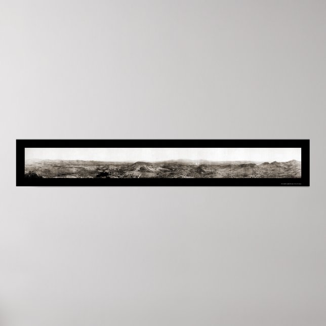 Pôster Foto da área de mineração Globe AZ 1909 (Frente)