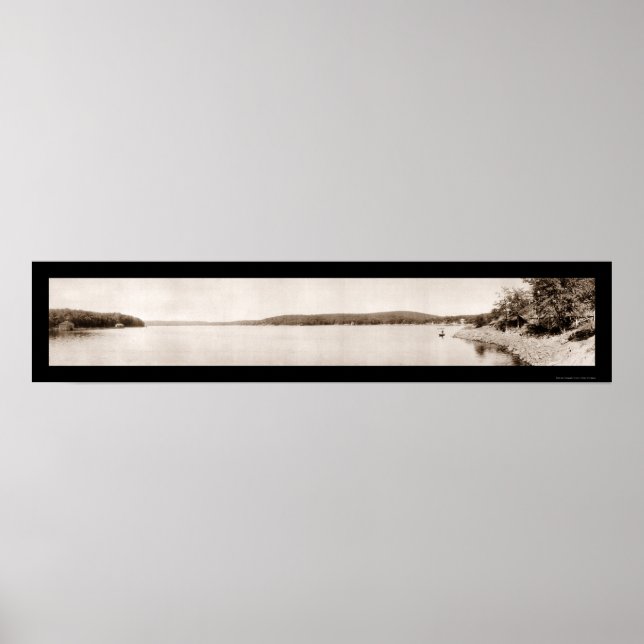Pôster Foto da Baía do Lago Hopatcong 1913 (Frente)
