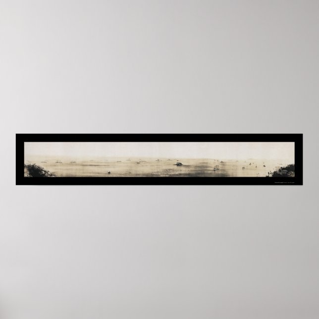 Pôster Foto da Baía do Panamá da Frota do marinho (Frente)