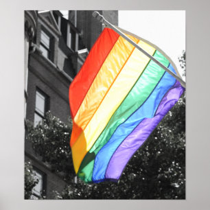 Pôster Foto da bandeira de LGBT