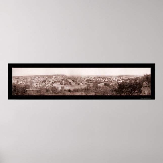Poster Foto da cena do Mineral Wells TX 1906 (Frente)