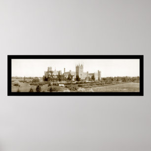 Poster Foto da Escola Normal de Illinois em 1914