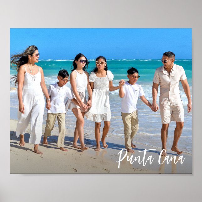 Poster Foto da família de memória de Viagem personalizada (Frente)