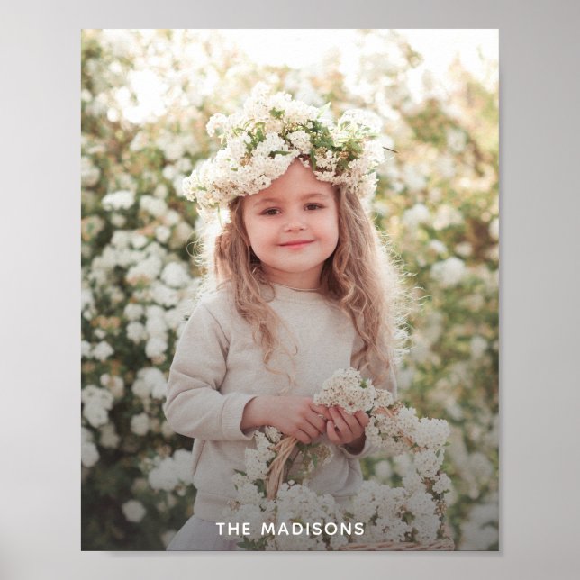 Poster Foto da família personalizada (Frente)