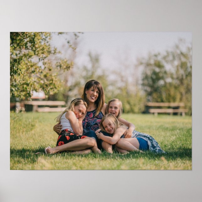 Poster Foto da família personalizada simples (Frente)