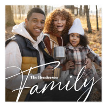 Foto da família personalizada simples