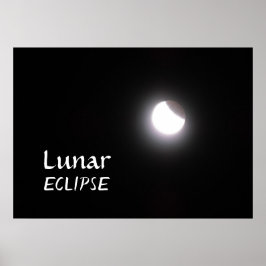 Poster Foto da Lua Lunar Eclipse
