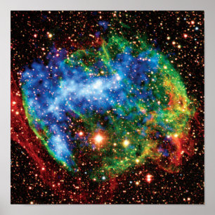Poster Foto da NASA do surto de raios gama da Remanescent