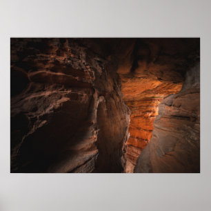 Poster Foto da natureza da gruta Sandstone